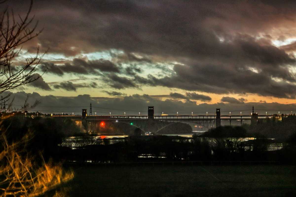 The Night Lights', Britannia Bridge, Anglesey, Wales (March 2019)